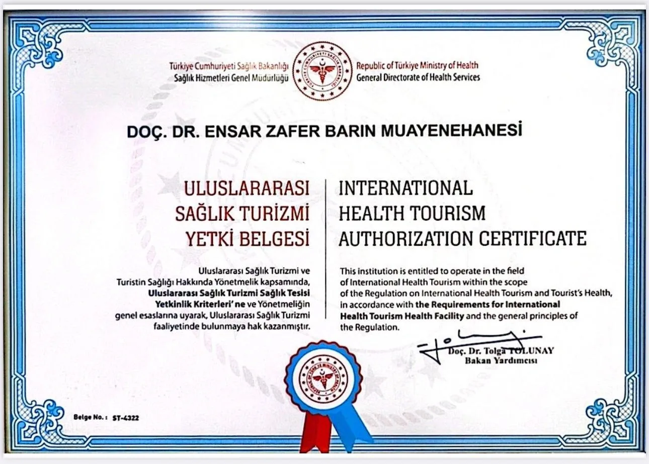 International Health Tourism Authorization Certificate