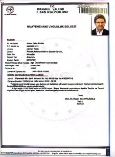 Istanbul Provincial Health Directorate practice permit